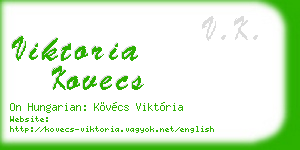 viktoria kovecs business card