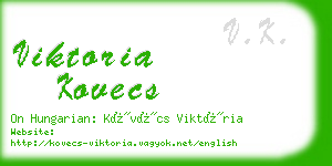 viktoria kovecs business card